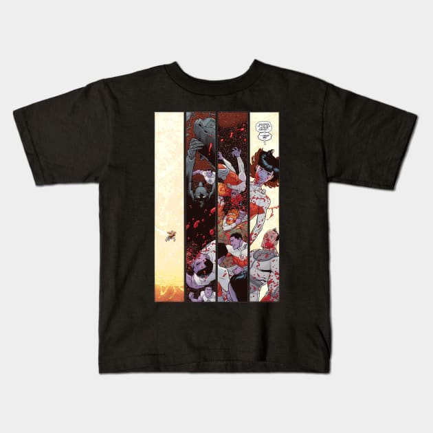 invincible comic strip Kids T-Shirt by super villain